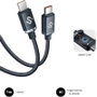 Subblim Cable Optimus USB-C a USB-C 60W 1m Negro